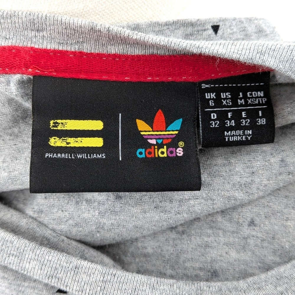 Adidas x Pharrell Williams Trefoil Tee Dress Gray Minimal Streetwear Women's XS - Picture 3 of 9